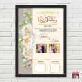 Customize Nikkah Nama Certificate, Nikkah Signature Certificate Frame, Frame for wall, Frame for Room Decoration, Gift, Gift Idea, Best For Gift, Frame​. 