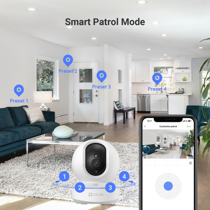 Ezviz%20by%20Hikvision%20TY1%20Pro%203MP%202K%20Wireless%20WI-Fi%20IP%20Camera%20Indoor%20Pan/Tilt%20Security%20CCTV%20Camera%20%20Human%20Shape%20Detection%20%20Loud%20Noise%20Detection%20%20Color%20Night%20VisionTwo-Way%20Calling%20with%20Touch%20Button%20Auto-Tracking%20Patrol%20Mode%20Supports%20Up%20to%20512GB%20Storage%20-%20Image%203