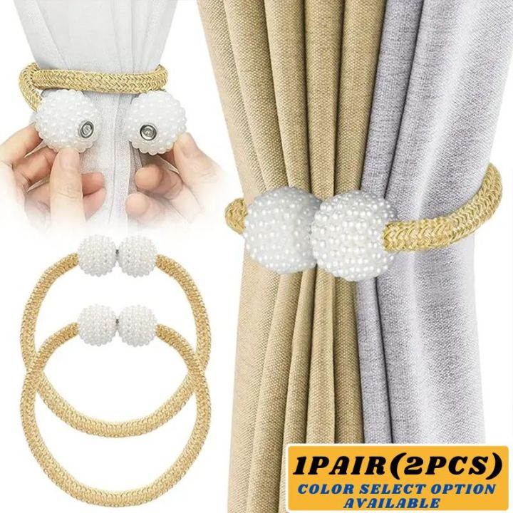 2%20PCS%20Magnetic%20Pearl%20Curtain%20Buckle%20Magnetic%20Curtain%20Tiebacks%20Convenient%20Drape%20Tie%20European%20Style%20Decorative%20Weave%20Rope%20Curtain%20Rings%20&%20Buckles%20Holder%20for%20Window%20Sheer%20Blackout%20Draperies,%20Braided%20Straps%20Ball%20Buckles,%20%20Parday%20-%20Image%202