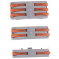 SPL-1 2 3 Way Reusable Spring Lever Terminal Block Electric Cable Wire Connector Encounter. 