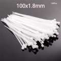 Transparent Crystal Clear White Nylon Cable Tie Nylon Cable Ties Plastic Self Lock Tie for Strap Network Cable Cord Wire Tie Zip Strap | 100x1.8mm|  |  | The Hope Store. 