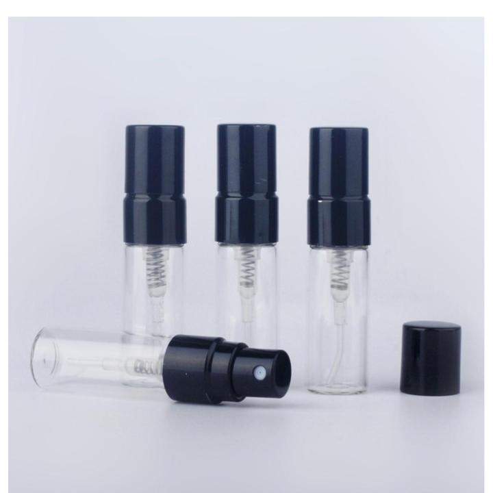 4 pcs empty 3ml Clear Glass Spray Bottle Refillable Clear Mini Perfume Spray Bottles Mini Portable Glass Perfume Bottle Travel Size Empty Perfume Glass Spray Bottles
