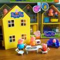 Hot Peppa Pig Children's Play House Toys Anime Themed Birthday Gifts for a Family of Four and Friends Dolls Boys and Girls. 