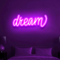 Dream Neon Sign - Illuminate Your Ambitions with Neon Brilliance Neon Light  Neon lights  Neon lights for room  neon lights for room name  lights for decoration   lights for room decoration  Wall Decoration items  Wall Decoration items for home. 