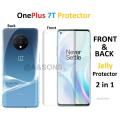 For OnePlus 7T Front and Back Jelly Protector Hydrogel Film For OnePlus 7T Jelly Protector. 