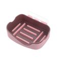 Double Layers Soap Holder Wall Mount  Soap Dish Stick-on Soap Saver With Drain. 