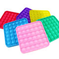 Alsimba Push Popit Bubble Silicone Toy for Kids - Approx. 7 inches - Square Yellow. 