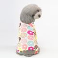 Five-color pet home clothes, cute little yellow duck four-legged dog pajamas S-XXL. 