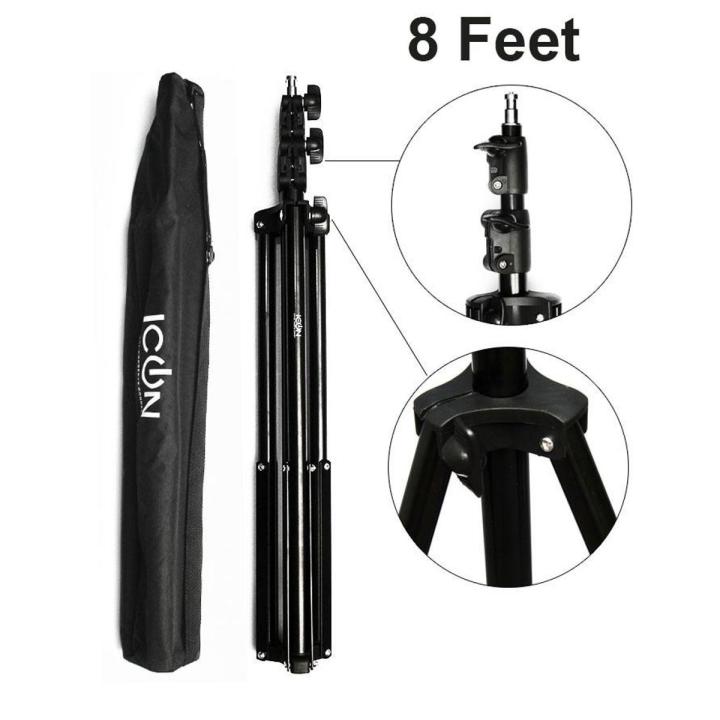 8 Feet Lighting Stand For Studio Light Photography 7861 Umbrella With Spring Suspension Long Height I7861