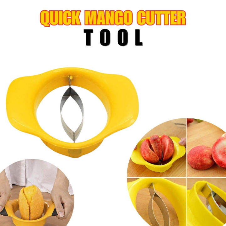 Mango Slicer Mango Divider Fast Mango Peeler 2 Fruit Cutting Tools, Mango Cutting Tools, Quick Peeling, Coring and Dividing in a Few Seconds, Practical Kitchen Tool
