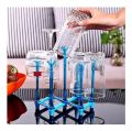 Beautiful Shape Folding Glass Stand Space Saver Glass Rack Foldable Glass Holder Basic Kitchen Utensil-Assorted Colors. 