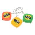 3 Feet Length Inches Tape Keychain Ruler Portable Mini Metal Tape Measure With Keychain Square Multicolor Children Height Ruler. 