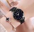 Black Magnetic Chain Strap Tranding In FACEB00K TIKT0K Watch For Girls & Woman. 
