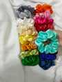 Pack of 12/15/20 Luxury Satin Scrunchies - Soft Silk Hair Ties for Women & Girls, Anti-Hair Breakage, Pastel Colors. 