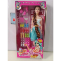 Beautiful Barbie Doll with Trendy Shoe Collection. 