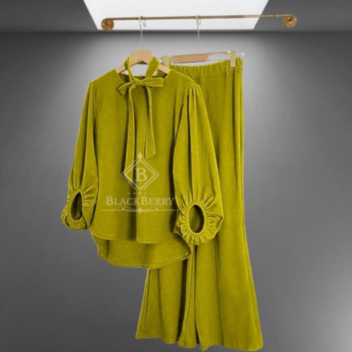 Stitched Volume Two Linen 2-piece Embroidered Suit For Women