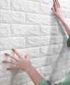 wallpaper fomic sheet / bed room wall paper brick sheet / self adhesive wall paper sheets / 3D Brick Wall Sticker Self-Adhesive Foam Wallpaper Panels / 3d wallpaper / self adhesive wall paper / wall panel for room. 