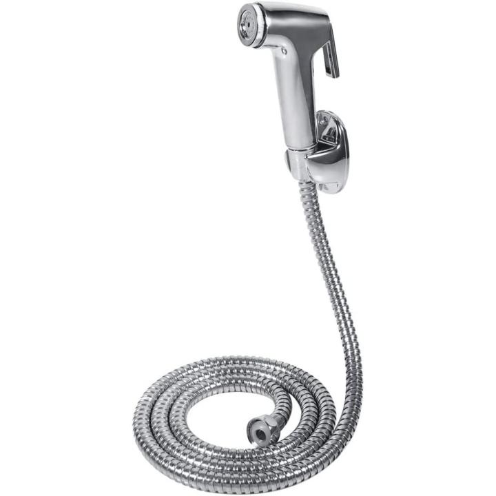 Muslim Shower,Handheld Bidet Sprayer for Toilet, Wall Mount Hand Held Muslim Shower Sprayer Set with 100CM Toilet Spray Hose