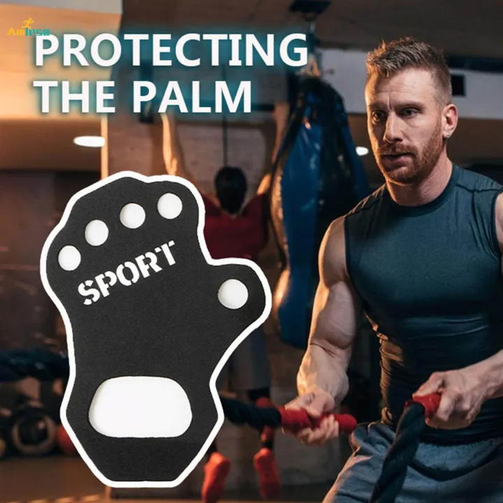 Weight%20Lifting%20Glove%20Durable%20Exercise%20Grip%20Pad%20for%20Pull%20Ups%20Fitness%20Gym%20black%20-%20Image%204