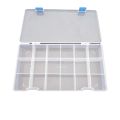 18 Portions Transparent Plastic Storage Box For Jewelry or Electronic Components. 