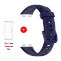 Silicone Watchbands For Huawei Band 9 8 Strap With TPU Case Replacement Strap For Huawei Band8 9 Correa Bracelet Belt Bumper nfc. 