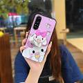 Kickstand Back Cover Phone Case For Sony Xperia1 vii Glitter Fashion Design Cartoon Rotatable stand Durable protective. 