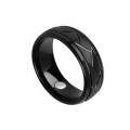 BioMagnetic Jewelry Line Black Titanium Steel Men And Women Jewelry Magnet Ring Stainless Steel Ring. 