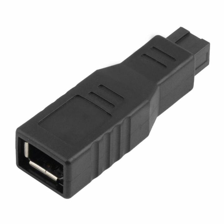 【3C VictoryEagle Store】Mini Computer Accessory 400 800 Stable Transmission 9 To 6 Pin Firewire Converter Replacement Adapter External