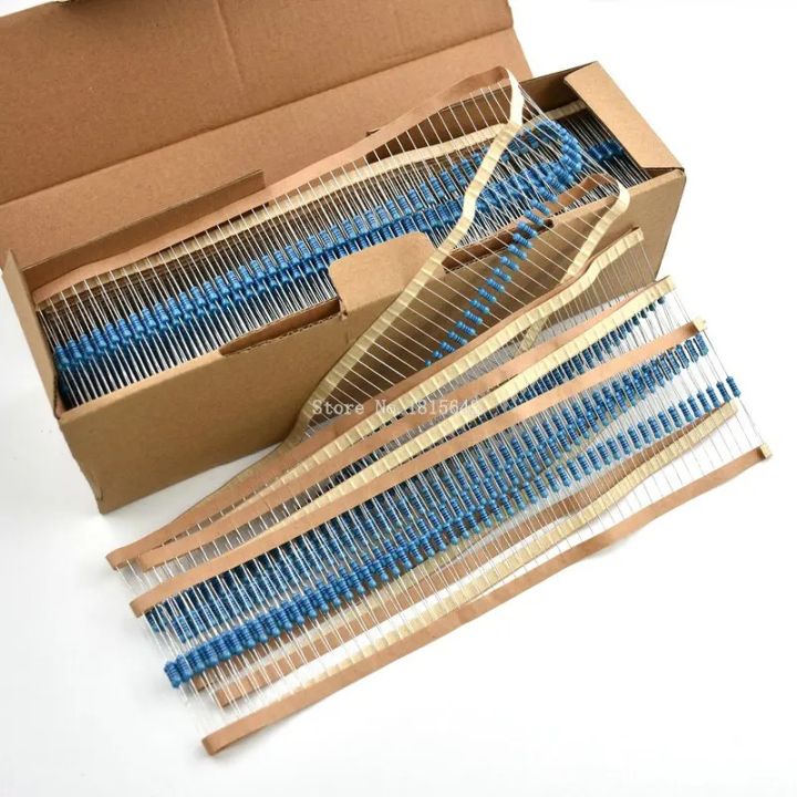 50PCS 1/2W Metal Film Resistor +/- 1% 6.8K 6K8 ohm Resistors 0.5W 6.8KR Ohm Watt color ring resistance Carbon Film