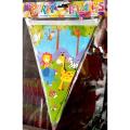 Jungle Theme Flags Banner Birthday Party Celebrations & Decorations, Jungle Safari Flag banner for party decoration. 