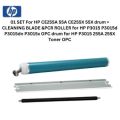 HP 55A REBUILT KIT 55A CE255A) DRUM/CLEANING BLADE/DOCTOR BLADE/MAGNETIC ROLLER/PCR ROLLER. 