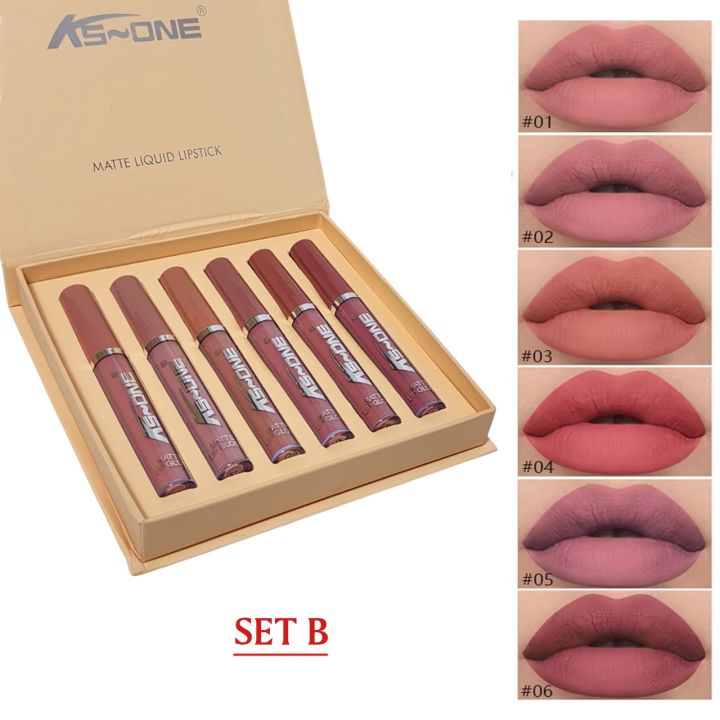 6%20Pcs%20Lip%20Gloss%20Matte%20Lip%20Color%20Set%20Lip%20Makeup%20Long%20Lasting%20Moisturizing%20Rose%20Matte%20Liquid%20Lip%20Gloss%20Lipstick%20,3-Piece%20Fancy%20Lipstick%20Set%20%E2%80%93%20Elegant%20-%20Image%202