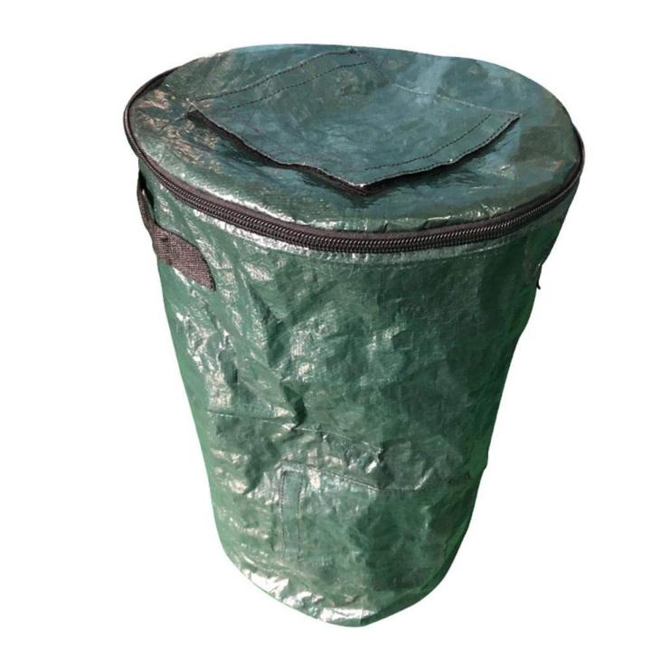 Collapsible Compost Bin,Yard Waste Bag, Reusable Heavy Duty Garden Leaf Waste Bag Yard Compost Bin Composting Fruit
