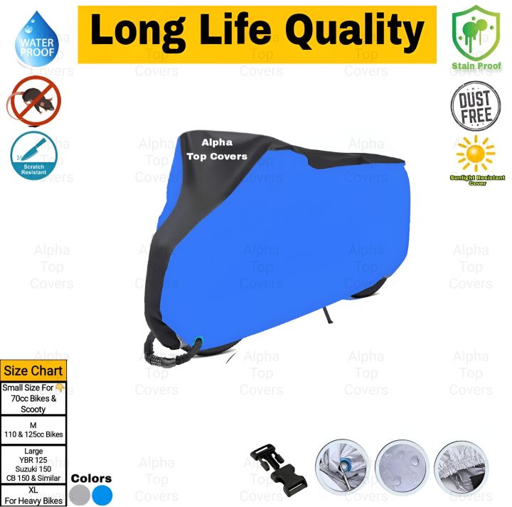 Full Bike Cover Yamaha ybr 125 125g Suzuki gs gr 150 Honda CBR cb 150 f r cd cg 100 125 70 unique pridor Parachute Quality