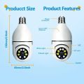 Bulb Camera WIFI Security PTZ 2MP Live View HD Bulb PTZ IP Camera v380 Pro 360 Rotation Day and Night Full color. 