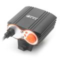 ZHISHUNJIA 5V XML T6 LED 4-Mode White Bike Light - Black. 