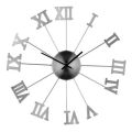 Roman Numerals Metal Wall Clock. 