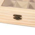 Wooden Tea Bag-2*Tea Box-wood color. 
