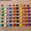 7pcs/set Multifaceted Dice d d d4 d6 d8 d10 d% d12 d20 Polyhedral Games Dice Set Board Game entertainment Dice 6Colors. 