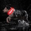 PetIsay Ultimate LED Dog Collar - USB Rechargeable with Water Resistant - Reflective Light up Dog Collar Flashing Light - Adding Safety to Night-time Walks(Red, S). 