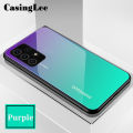 Protect Cover For Samsung Galaxy A33 5G case Gradient Tempered Glass Protector Phone Cases for Samsung Galaxy A33 5G Back Cover. 
