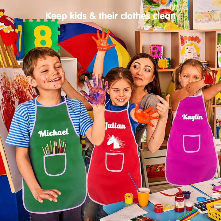 KeepSmiling Kids Apron Water Proof Painting Apron