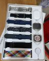 Original i20 Ultra 2 Max Suit Smartwatch with AIIRPODS Pro, Silicone Case, and 7 Straps. 
