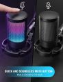 FIFINE Mic AmpliGame A6V USB Microphone with Volume Dial, Mute Button & RGB for Gaming on PC/Laptop/PS4/5. 