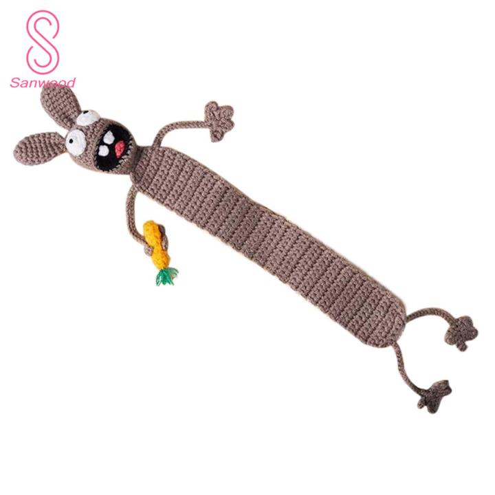 Cute Animal Bookmark Handmade Crochet Animal Bookmark Cute Durable Gift for Christmas Personalized Knitted Bookmarker for Reading Buyers' Favorite Knitted Animal Bookmark
