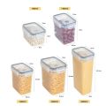 with Lids Single Fresh Storage Airtight Jars Plastic Vacuum Proof Storage Jars Clear Fresh Storage Box Kitchen. 