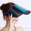 Fashion UV Protection Sun Protection Sun Hat Summer Men/women Universal Sun Visor Hat Hat Cover Face Shield. 