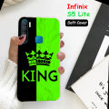 Infinix S5 Lite Pouch Cover  - King Soft Back Cover Case For Infinix S5 Lite - Green. 