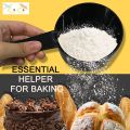 10pcs Black Plastic Measuring Cups and Spoons Set, Accurate Tablespoon for Measuring Dry and Liquid Ingredients, measuring spoons, measuring cups. 