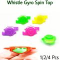 2/4 Pcs Blowing Spinning Top Whistle Gyro Toy Blowing Rotation Stress Relief Desktop Spinning Beyblade Top Toy Kids Novelty Toy Gift. 